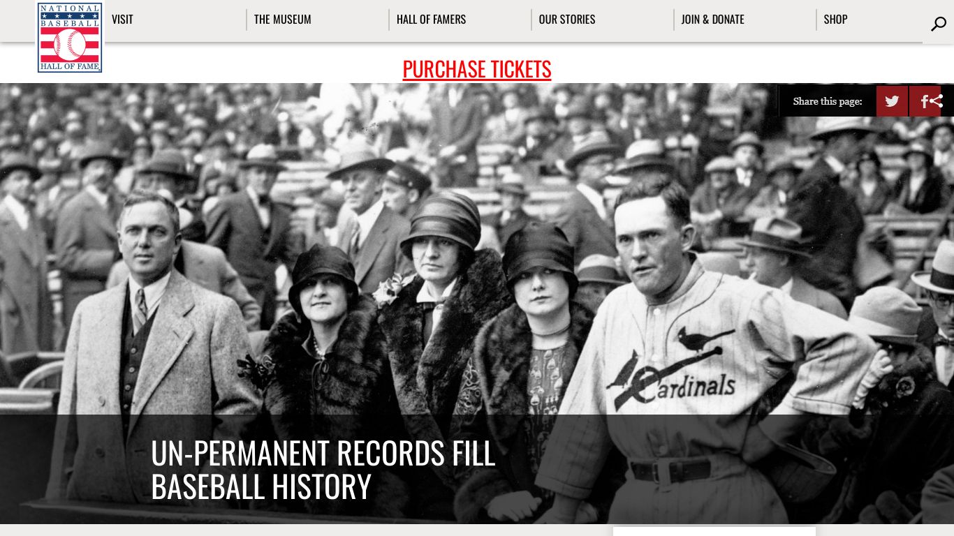 Un-permanent records fill baseball history - Baseball Hall of Fame
